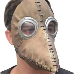 Brown Plague Doctor Half Mask -Spirit Spooky Store 01429190 c