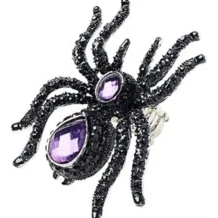 Purple Gem Spider Ring