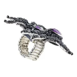 Purple Gem Spider Ring -Spirit Spooky Store 01436096 c
