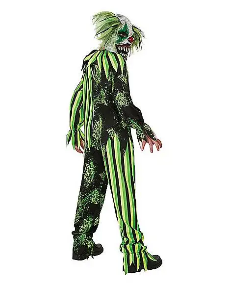 Kids Glow In The Dark Chaos Clown Costume 2 Kids Glow In The Dark Chaos Clown Costume - Image 2