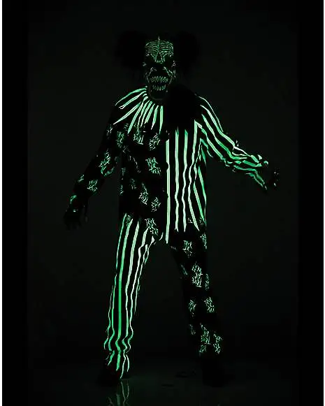 Kids Glow In The Dark Chaos Clown Costume 3 Kids Glow In The Dark Chaos Clown Costume - Image 3