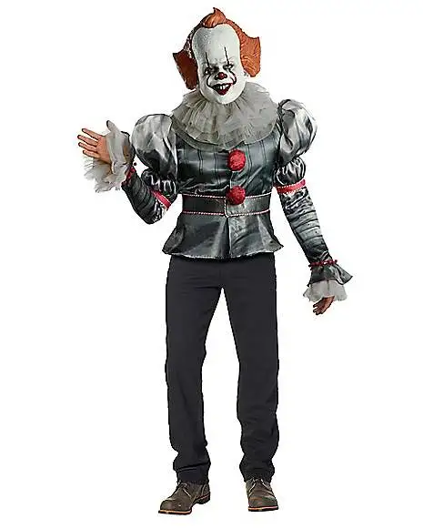 Adult Pennywise Costume Deluxe - It 1 Adult Pennywise Costume Deluxe - It