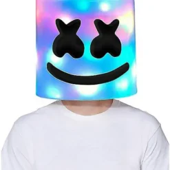 Light-Up LED Marshmello Full Mask
