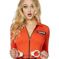 Adult Prisoner Catsuit Costume -Spirit Spooky Store 01464726 c