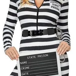 Adult Jailbird Catsuit Costume -Spirit Spooky Store 01464908 d
