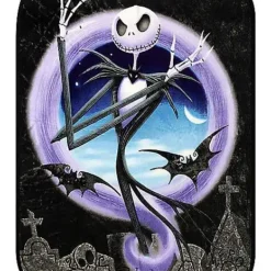 Graveyard Jack Skellington Fleece Blanket - The Nightmare Before Chris