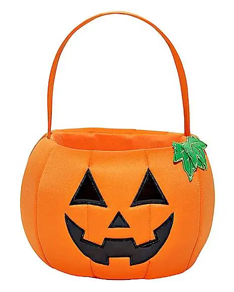 Light-Up Pumpkin Plush Treat Bucket 2 Light-Up Pumpkin Plush Treat Bucket - Image 2