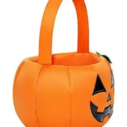 Light-Up Pumpkin Plush Treat Bucket 6 Light-Up Pumpkin Plush Treat Bucket -Spirit Spooky Store 01466705 c