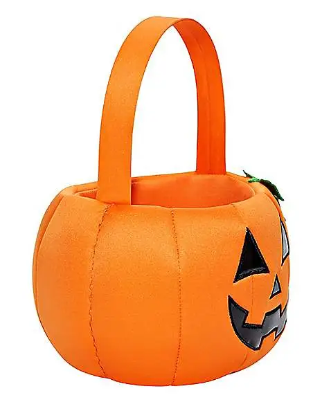 Light-Up Pumpkin Plush Treat Bucket 3 Light-Up Pumpkin Plush Treat Bucket - Image 3