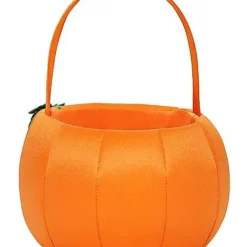 Light-Up Pumpkin Plush Treat Bucket 7 Light-Up Pumpkin Plush Treat Bucket -Spirit Spooky Store 01466705 d