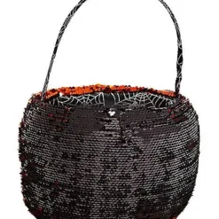 Reversible Sequin Plush Treat Bucket -Spirit Spooky Store 01466754 c