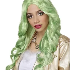 Green Pastel Curly Wig