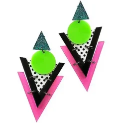 '80s Geometric Earrings