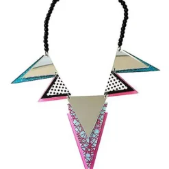 '80s Geometric Necklace