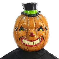 Vintage Pumpkin Half Mask -Spirit Spooky Store 01471630 c