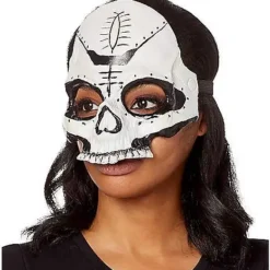 Witch Doctor Skull Half Mask 5 Witch Doctor Skull Half Mask -Spirit Spooky Store 01473297 c