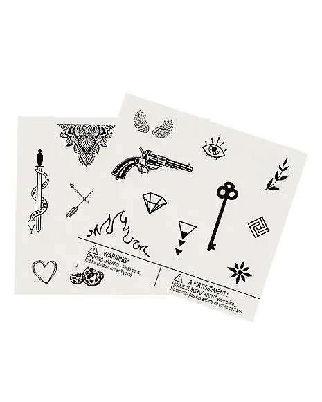 Mini Temporary Tattoos - 20 Pack 1 Mini Temporary Tattoos - 20 Pack