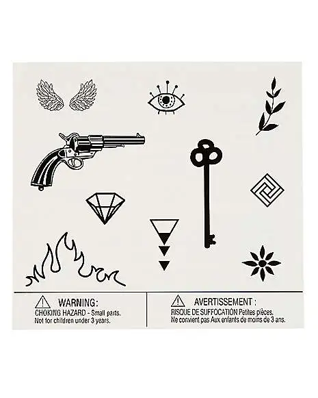 Mini Temporary Tattoos - 20 Pack 2 Mini Temporary Tattoos - 20 Pack - Image 2