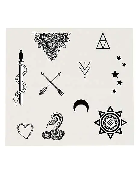 Mini Temporary Tattoos - 20 Pack 3 Mini Temporary Tattoos - 20 Pack - Image 3