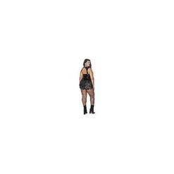 Adult Black Faux Leather And Lace Bodysuit 12 Adult Black Faux Leather And Lace Bodysuit -Spirit Spooky Store 01481183 f