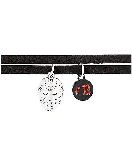 Jason Voorhees Mask Choker Necklace - Friday The 13th 2 Jason Voorhees Mask Choker Necklace - Friday The 13th - Image 2