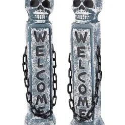 21 Inch Welcome Tombstone Pillars