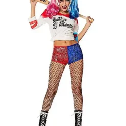 Adult Harley Quinn Sequin Costume - Suicide Squad