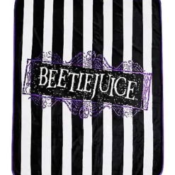 Reversible Beetlejuice Fleece Blanket -Spirit Spooky Store 01488022 c