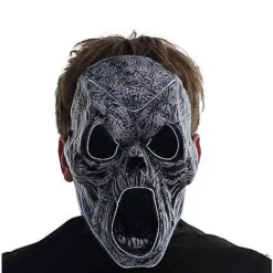 Light-Up EL Wire Wailing Spirit Half Mask