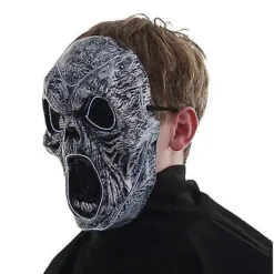 Light-Up EL Wire Wailing Spirit Half Mask -Spirit Spooky Store 01488154 c