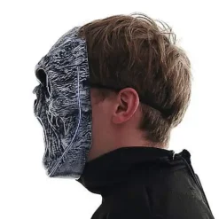 Light-Up EL Wire Wailing Spirit Half Mask -Spirit Spooky Store 01488154 f