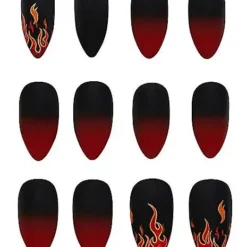 Devil Flame Press On Nails