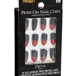 Devil Flame Press On Nails -Spirit Spooky Store 01489624 c