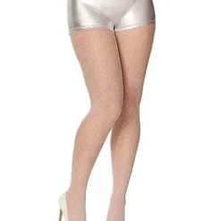 Angel Rhinestone Fishnet Stockings