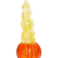 Light-Up Flaming Pumpkin - Trick 'r Treat -Spirit Spooky Store 01490200 c