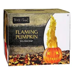 Light-Up Flaming Pumpkin - Trick 'r Treat -Spirit Spooky Store 01490200 e