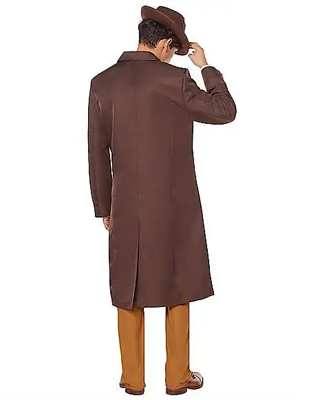 Adult Brown Trench Coat 2 Adult Brown Trench Coat - Image 2