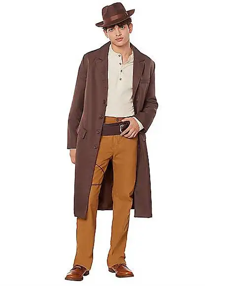 Adult Brown Trench Coat 6 Adult Brown Trench Coat - Image 6
