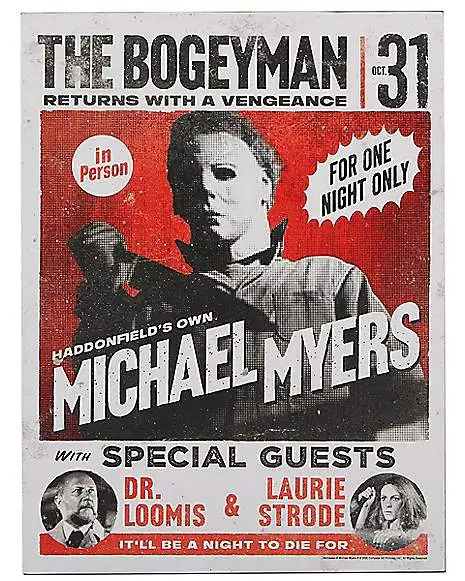 Michael Myers Poster - Halloween 1 Michael Myers Poster - Halloween