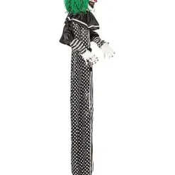 5 Ft Animated Light-Up Clown Hanging Prop - Decorations -Spirit Spooky Store 01494533 c