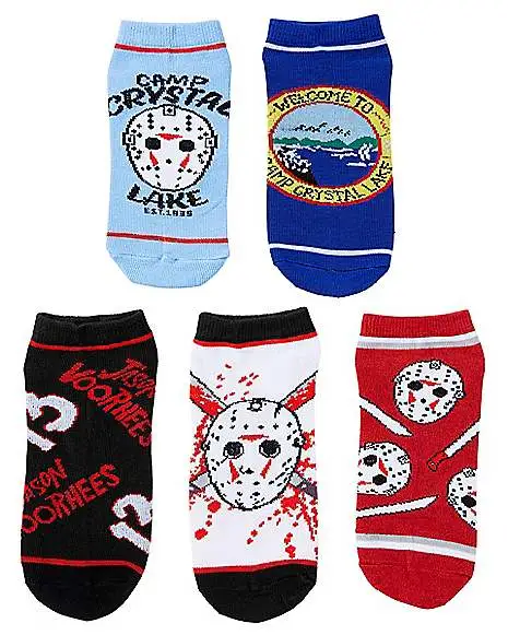 Friday The 13th Ankle Socks - 5 Pack 1 Friday The 13th Ankle Socks - 5 Pack