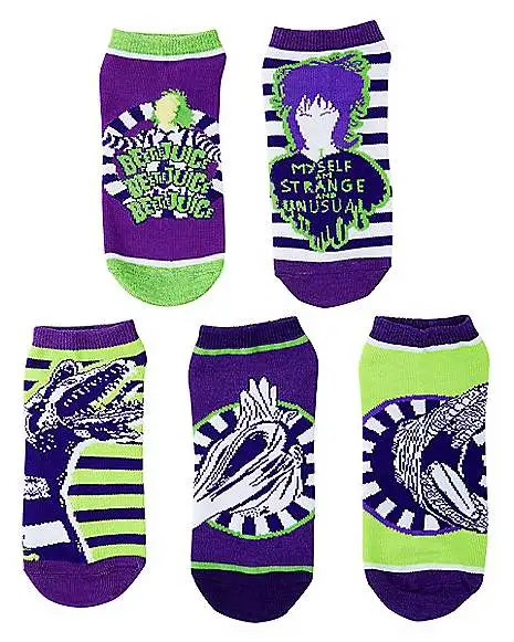 Beetlejuice Ankle Socks - 5 Pair 1 Beetlejuice Ankle Socks - 5 Pair