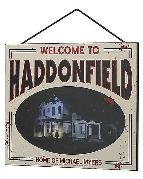 Haddonfield Home Of Michael Myers Sign - Halloween 2 Haddonfield Home Of Michael Myers Sign - Halloween - Image 2