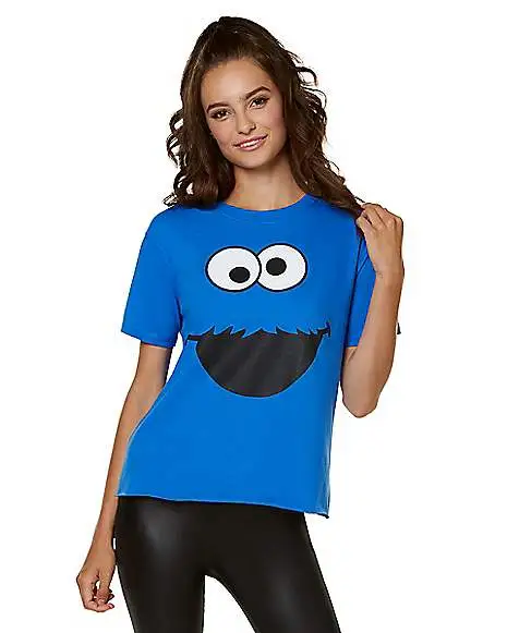 Adult Cookie Monster T Shirt - Sesame Street 1 Adult Cookie Monster T Shirt - Sesame Street