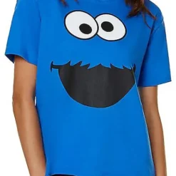 Adult Cookie Monster T Shirt - Sesame Street 6 Adult Cookie Monster T Shirt - Sesame Street -Spirit Spooky Store 01496322 c