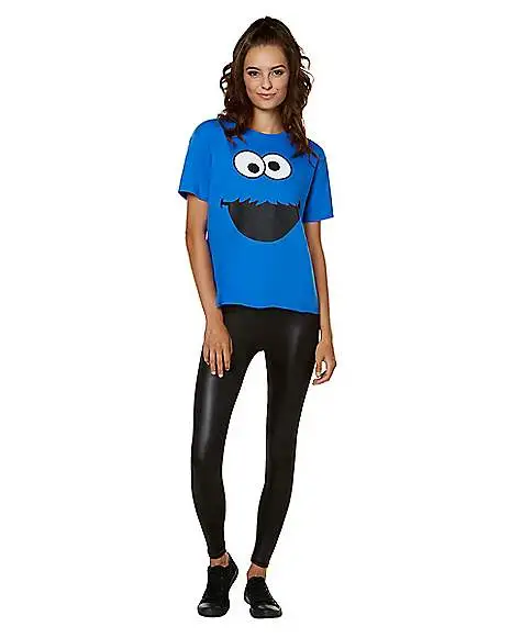 Adult Cookie Monster T Shirt - Sesame Street 4 Adult Cookie Monster T Shirt - Sesame Street - Image 4