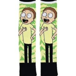 Rainbow Morty Crew Socks - Rick And Morty