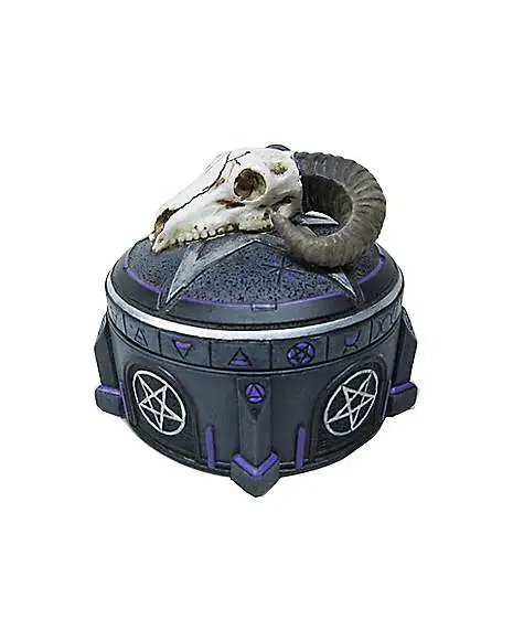 Mystical Arts Ram Skull Trinket Box 3 Mystical Arts Ram Skull Trinket Box - Image 3