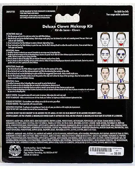 Deluxe Clown Makeup Kit 2 Deluxe Clown Makeup Kit - Image 2