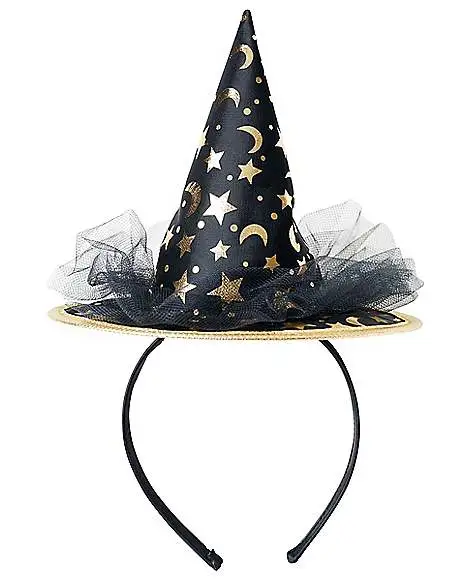 Celestial Mini Witch Hat Headband 1 Celestial Mini Witch Hat Headband